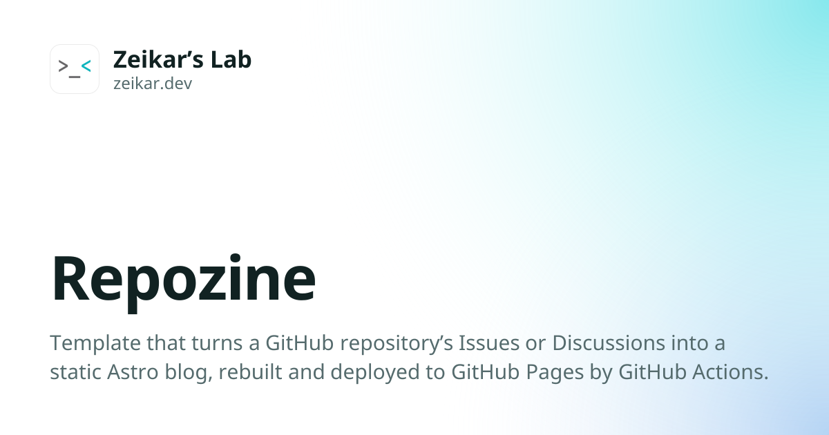 Repozine preview